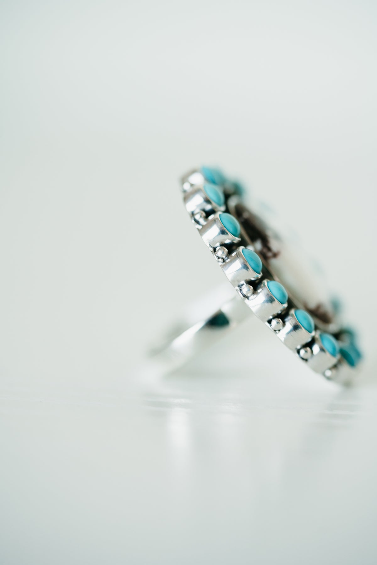 Lala Rind LaLa Ring | Wild Horse Jasper + Turquoise – Goldie Lew Jewelry