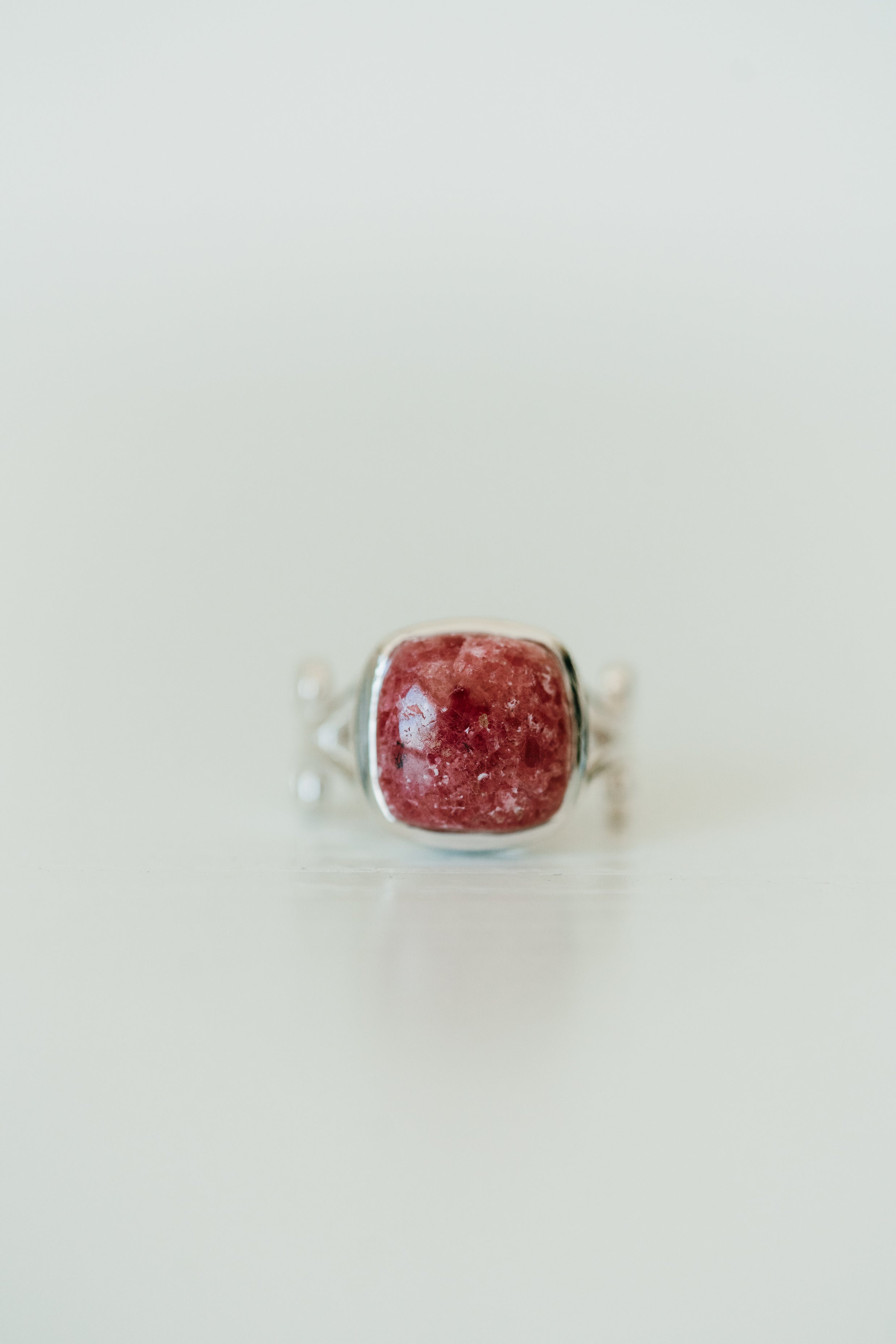 Amelia Ring | Pink Rhodonite – Goldie Lew Jewelry