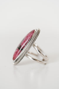 Lanford Ring | Pink Rhodonite - FINAL SALE