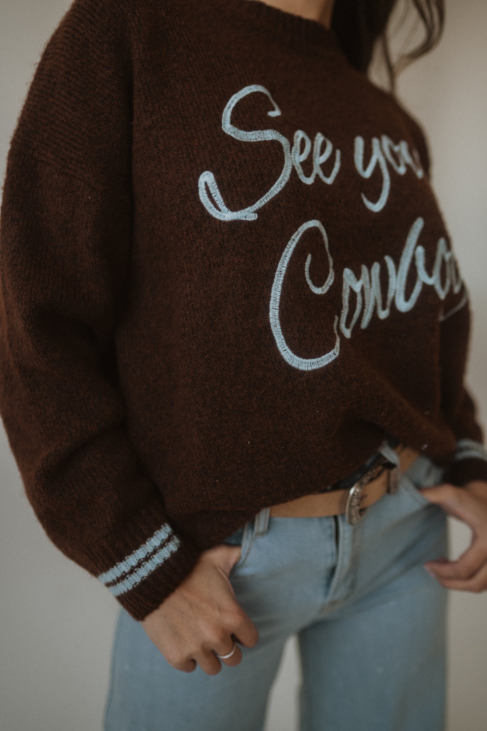 See You Cowboy Sweater