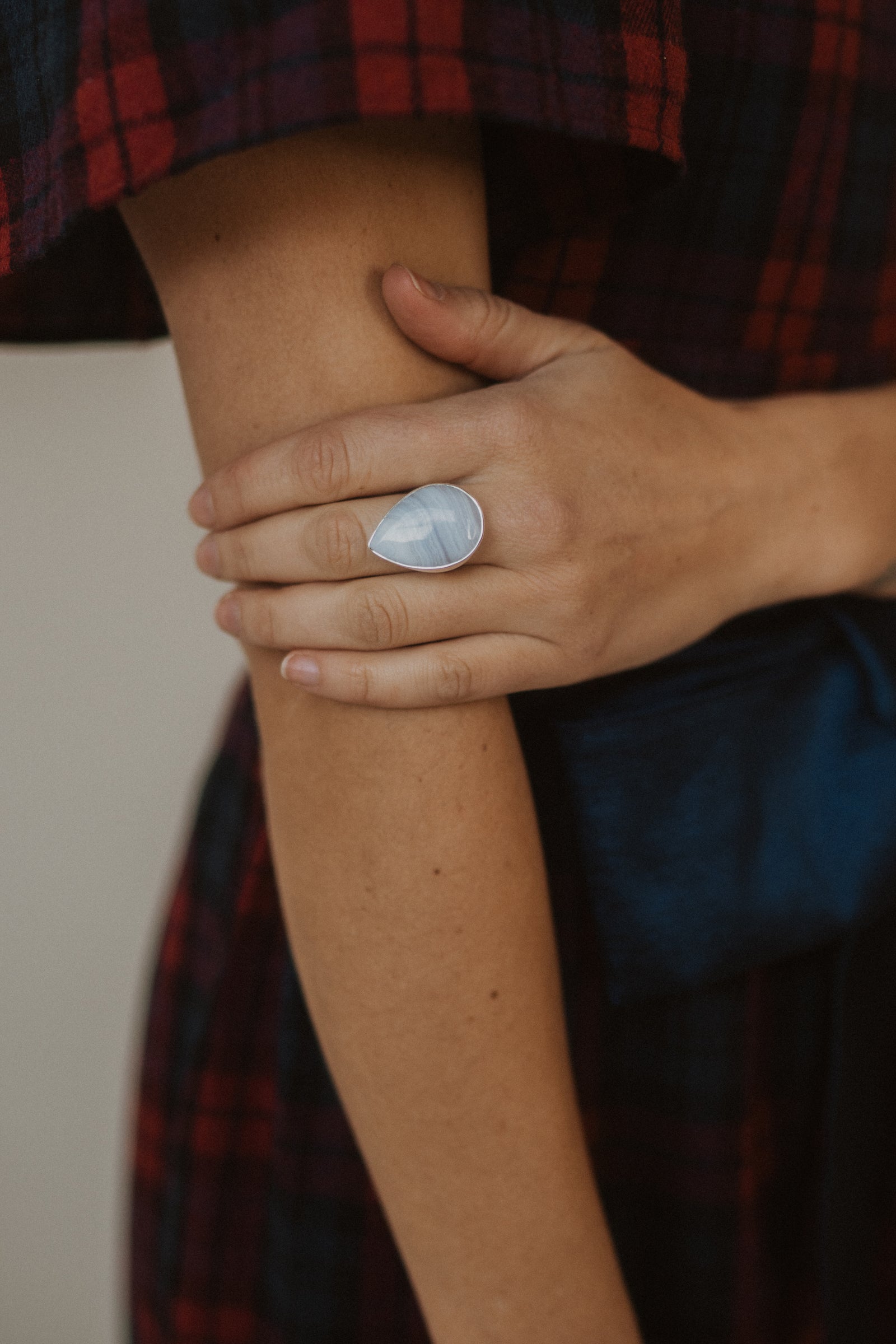 Alonzo Ring | #3 | Blue Lace Agate