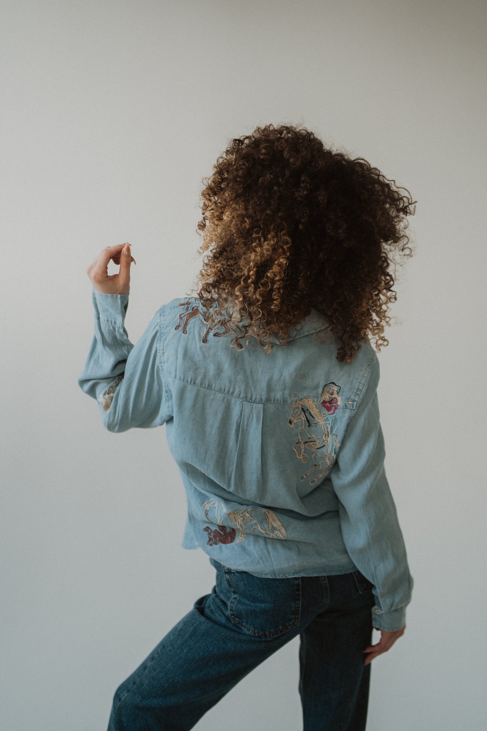 Denim Cowgirls Top