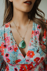 Zosia Necklace | Malachite