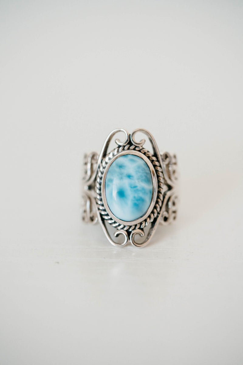 Marceline Ring | Larimar - FINAL SALE
