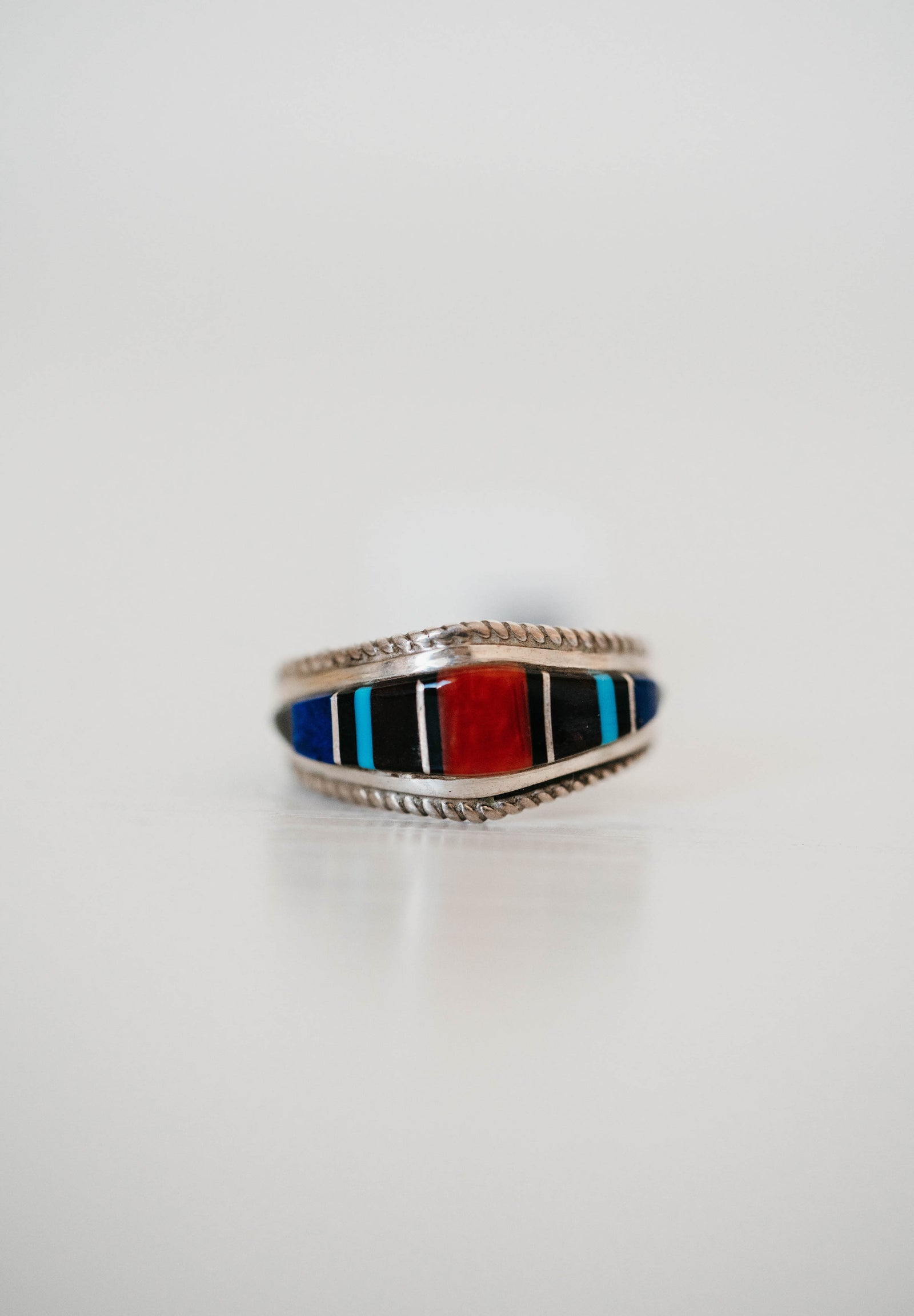 Mini Vertical Shield Ring | #2 | Multicolor- FINAL SALE