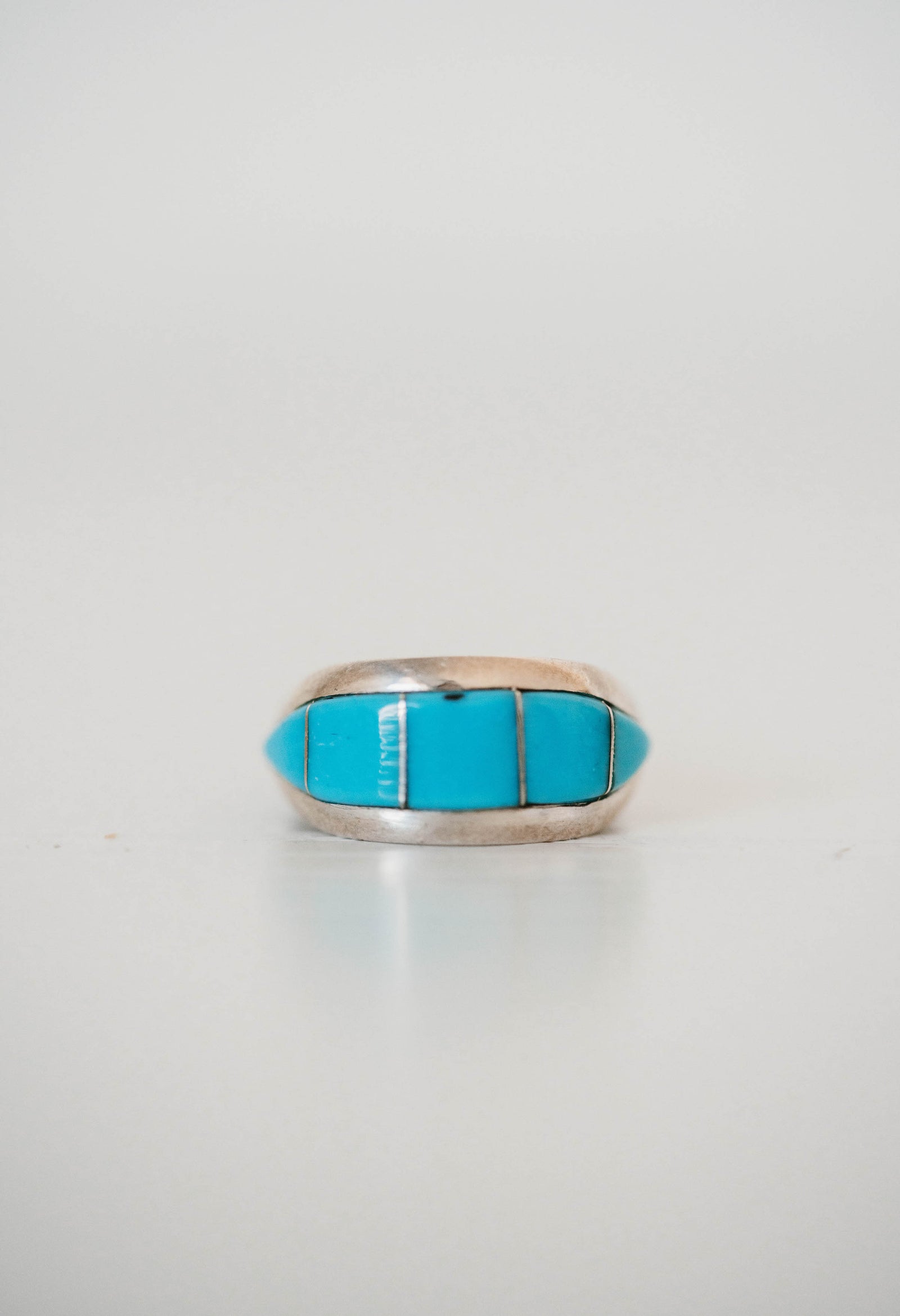 Mini Vertical Shield Ring | #2| Turquoise- FINAL SALE