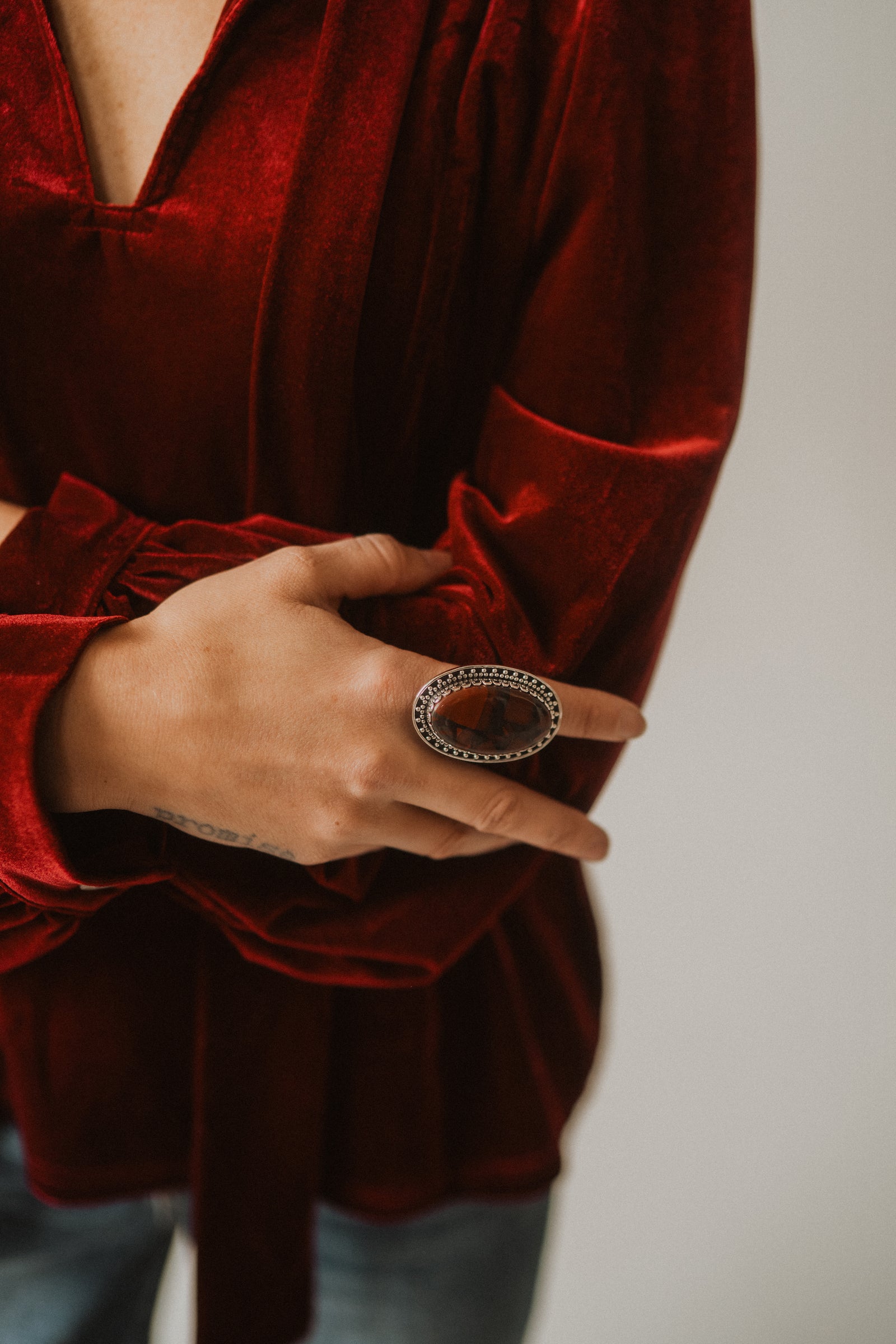 Tonnalli Ring | African Bloodstone