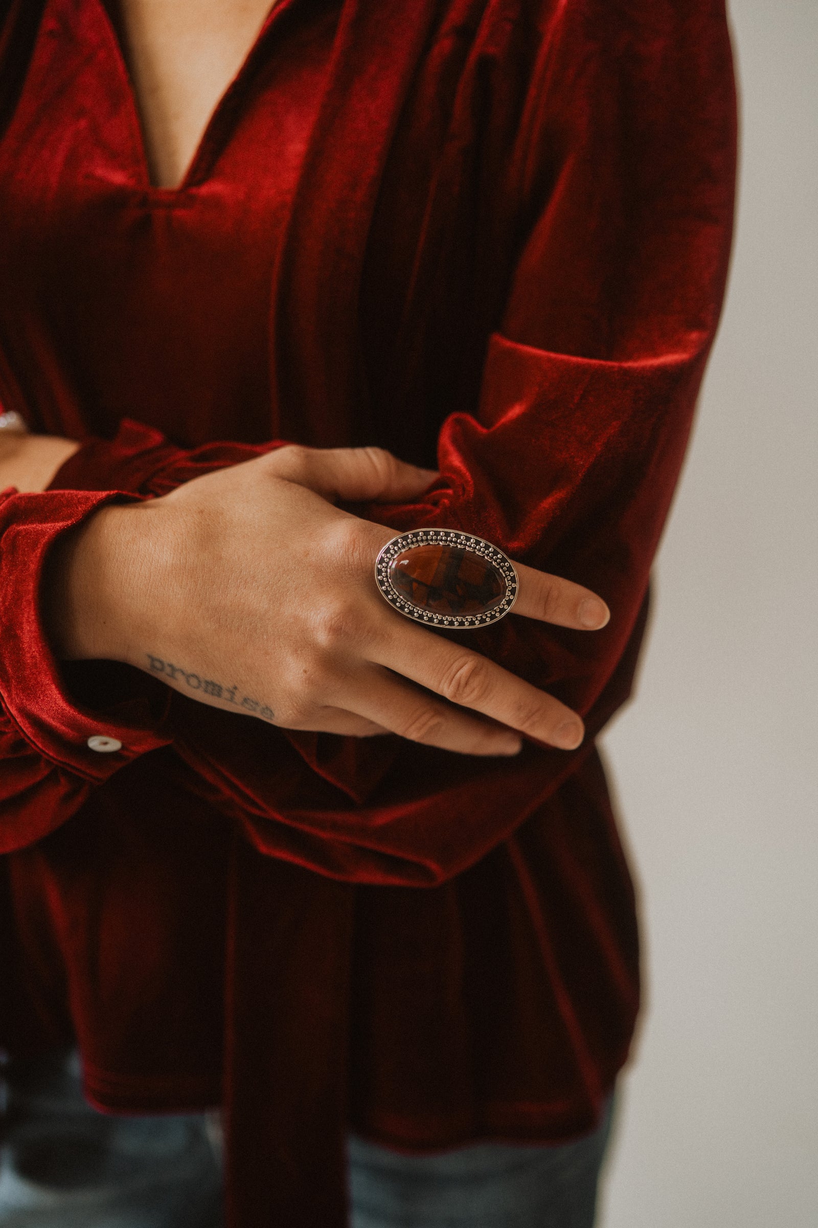 Tonnalli Ring | African Bloodstone