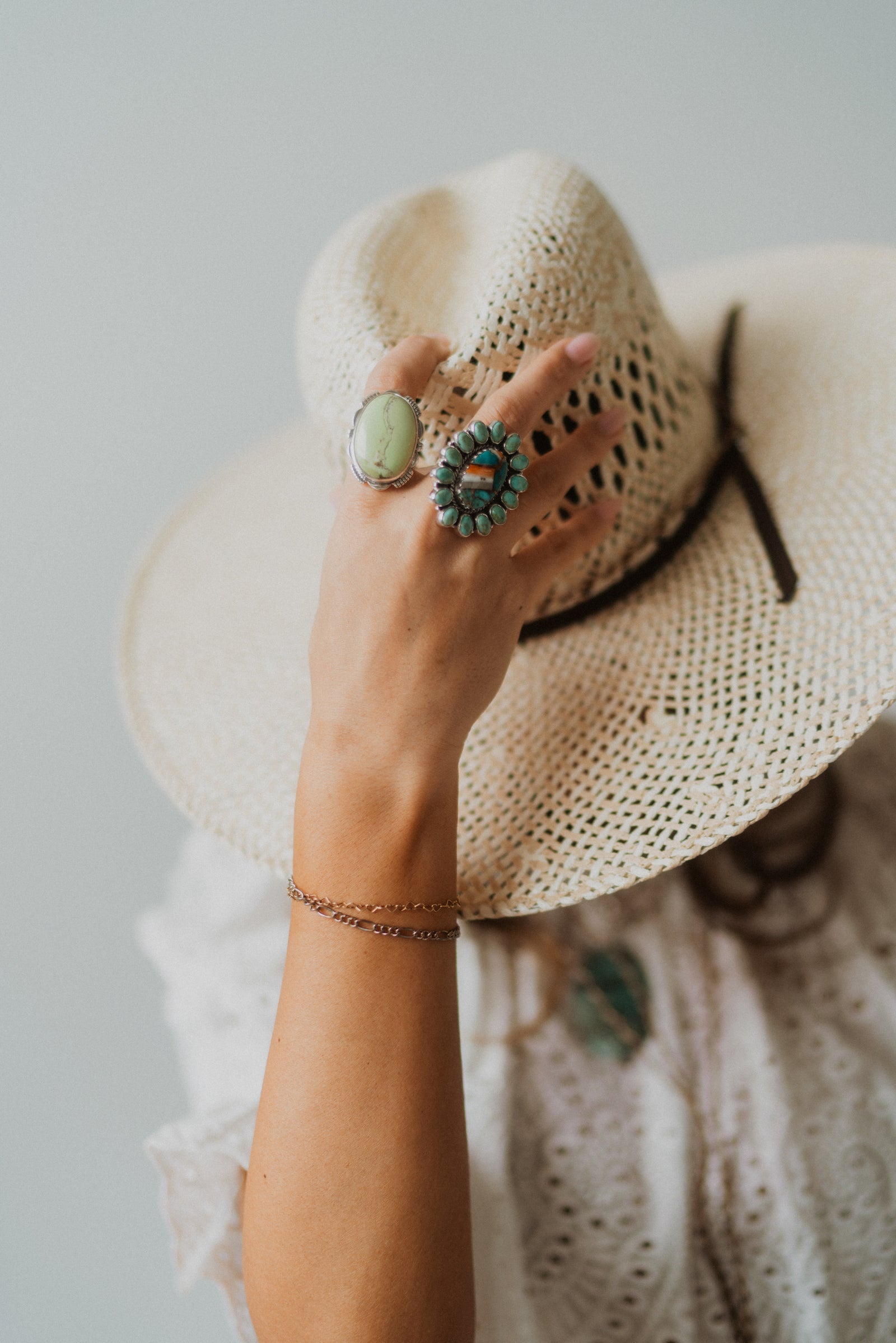 Callie Ring | Turquoise + Spiny Turquoise