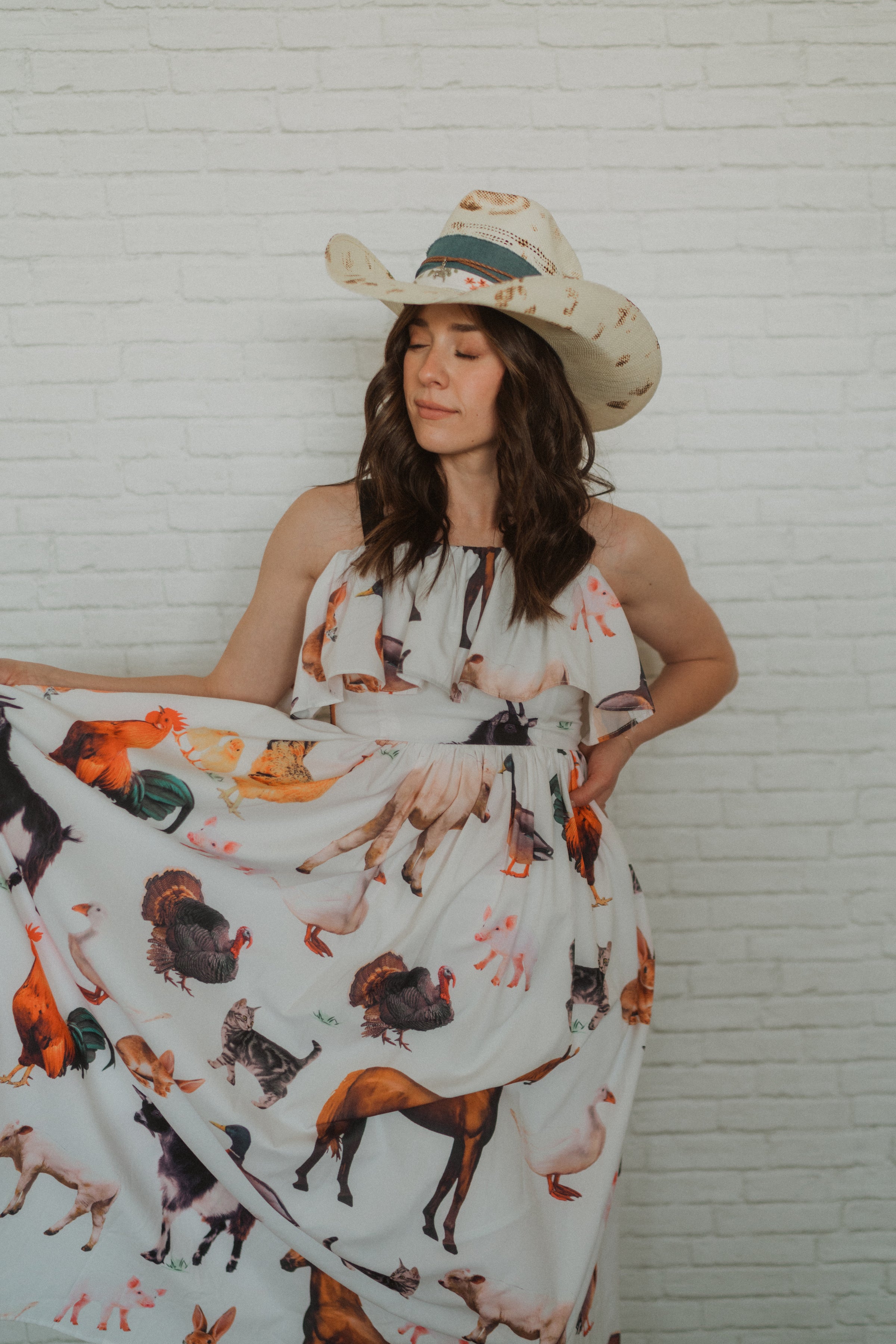 Farm Animal Dress - FINAL SALE Goldie Lew Jewelry Farm Animal Dress - FINAL SALE Goldie Lew Jewelry