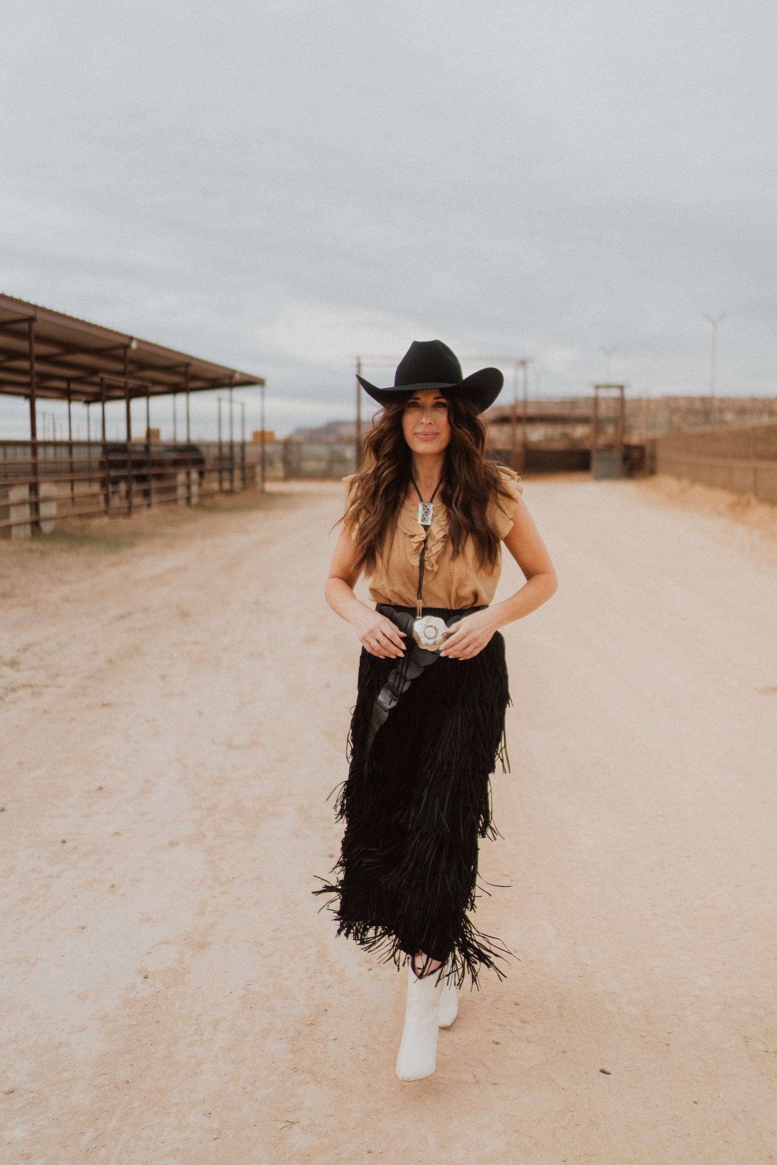 Raven Fringe Skirt