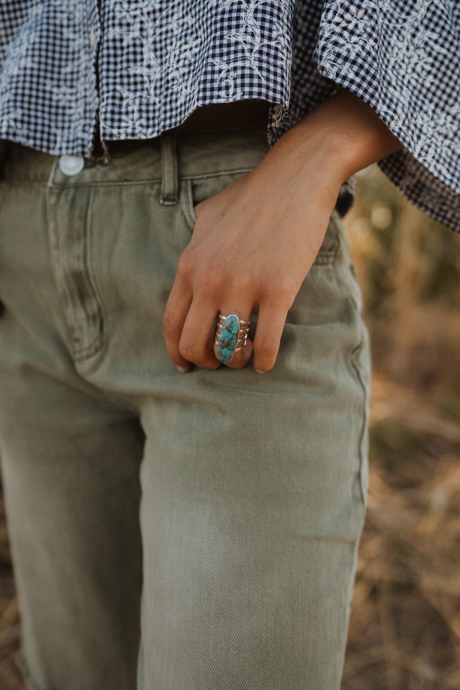 Cheyenne Ring | Blue Copper Turquoise