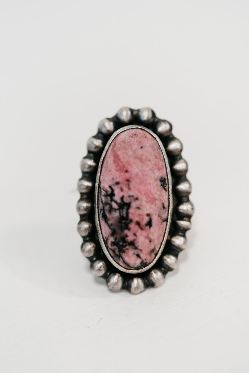 Amanda Ring | Pink Rhodonite