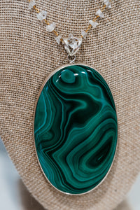 Zosia Necklace | Malachite