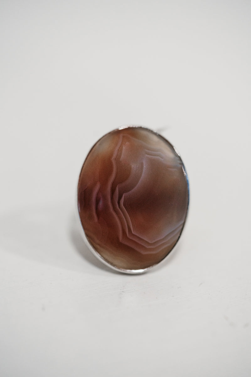 Farley Ring | Red Botswana Agate