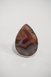 Farley Ring | Red Botswana Agate