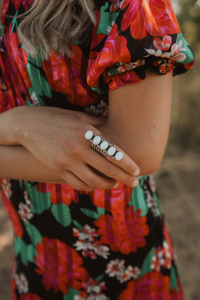 Stevie Ring | White Opal