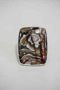 Trinity Ring | Crazy Lace Agate