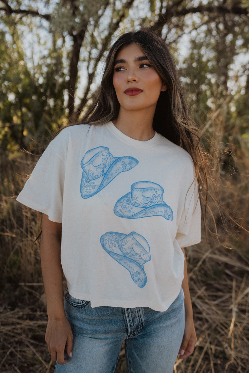 Blue Cowboy Hat T-Shirt