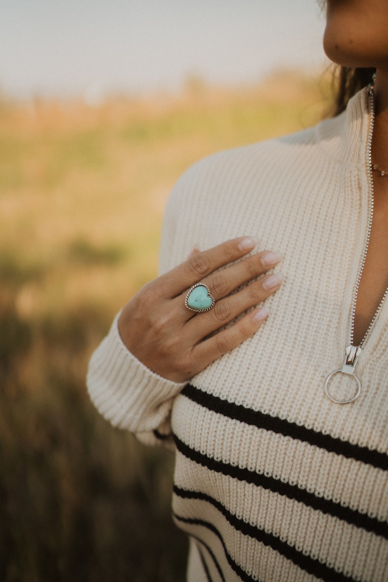 Big Heart Ring | Turquoise