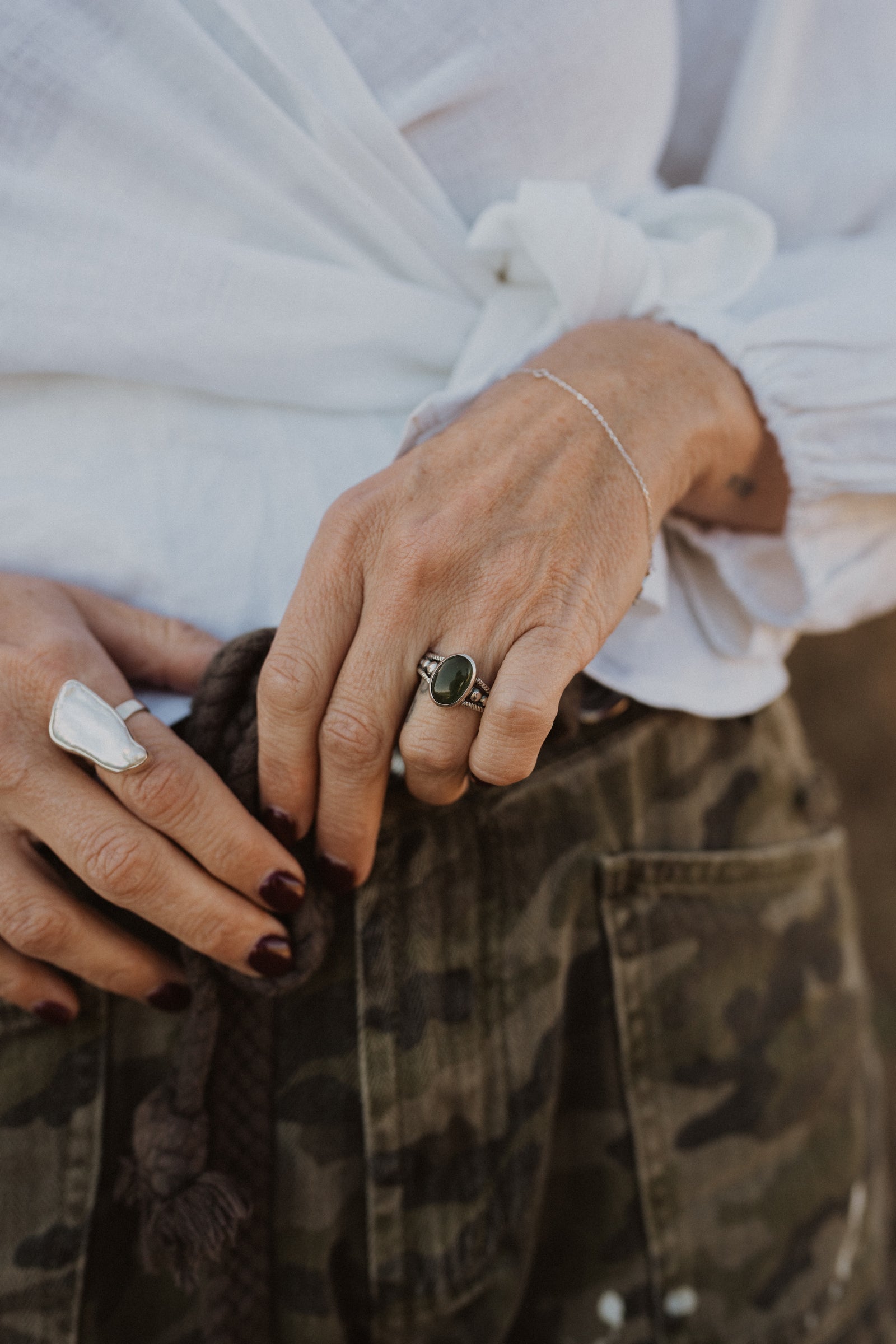 Wynna Ring | Nephrite Jade