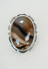 Xenia Ring | Montana Agate | #2