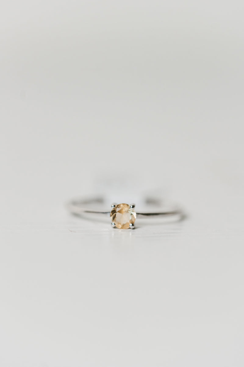 Brunie Ring | Gold Citrine