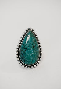 Marcus Ring | #2 | Carved Turquoise