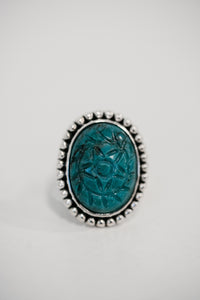 Marcus Ring | #2 | Carved Turquoise