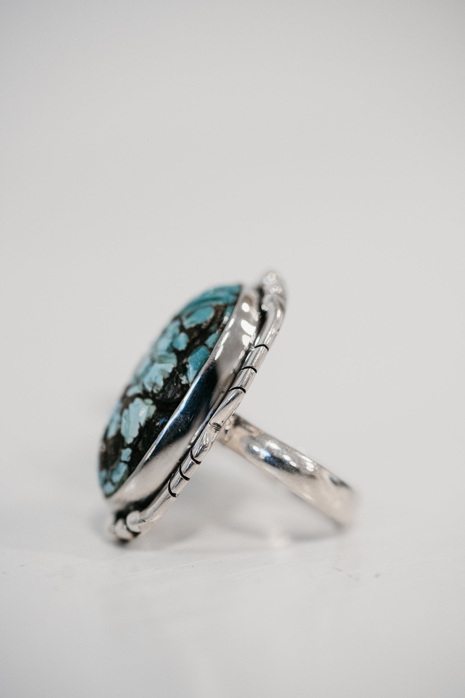 Marcus Ring | #2 | Carved Turquoise