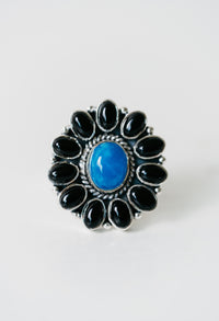 Lubbock Ring | Black Onyx + Smithsonite
