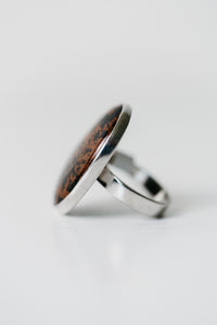 Lulu Ring | Mahogany Obsidian