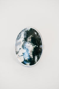 Belen Ring | Moss Agate | #2
