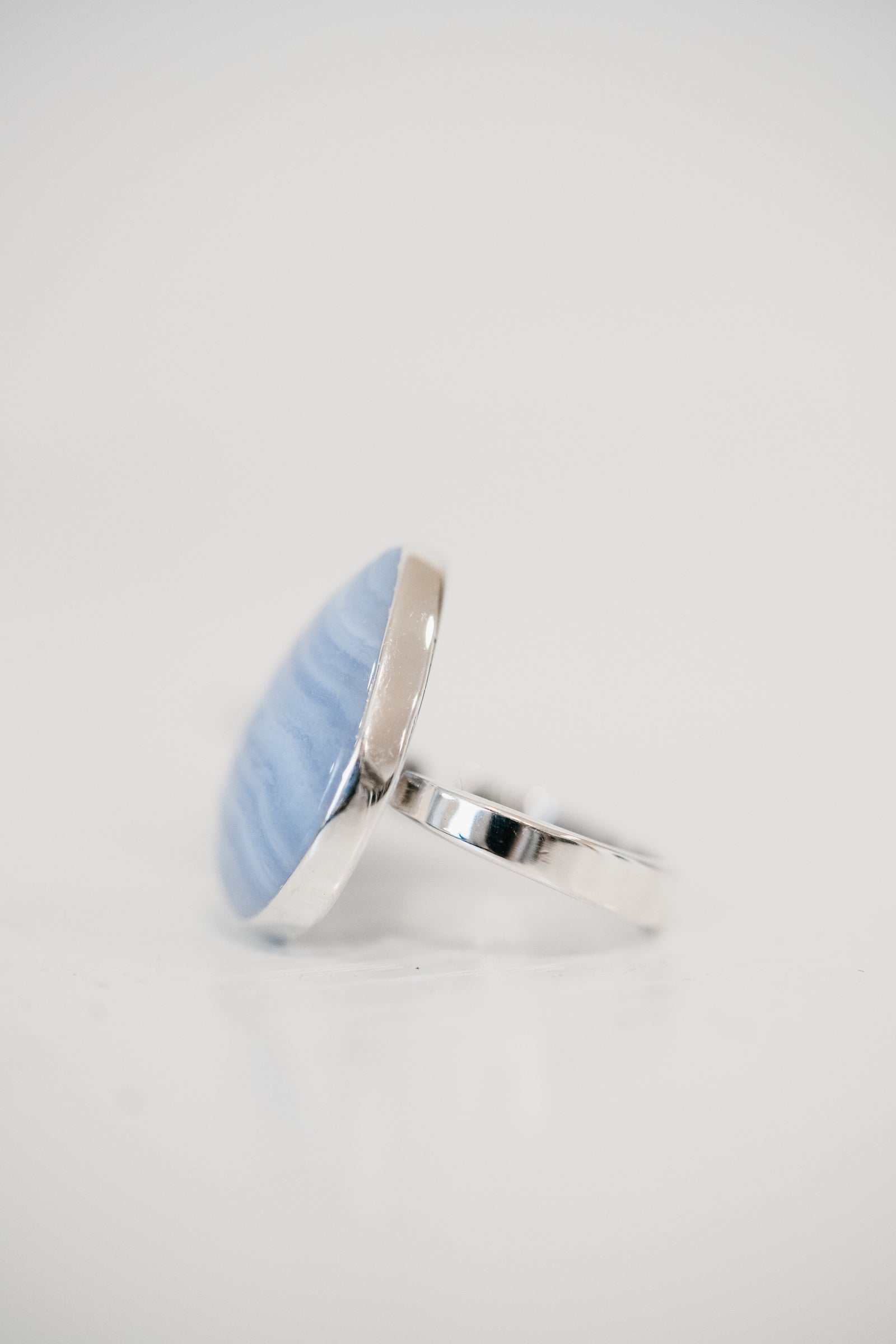 Alonzo Ring | #3 | Blue Lace Agate