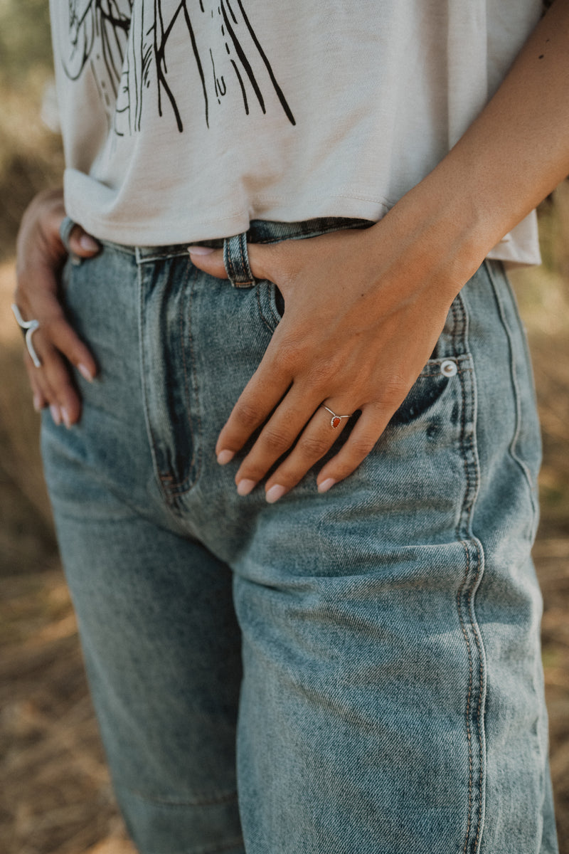 Rosie Point Ring | Coral