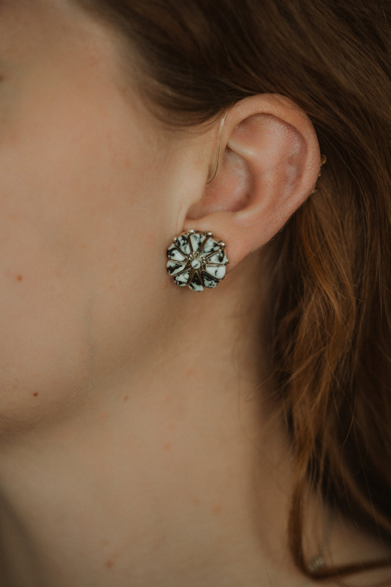 Beyond the Bloom Earrings | Howlite