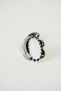 Islander Ring | Rainbow Moonstone