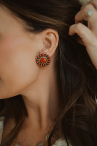 Clark Earrings | Coral