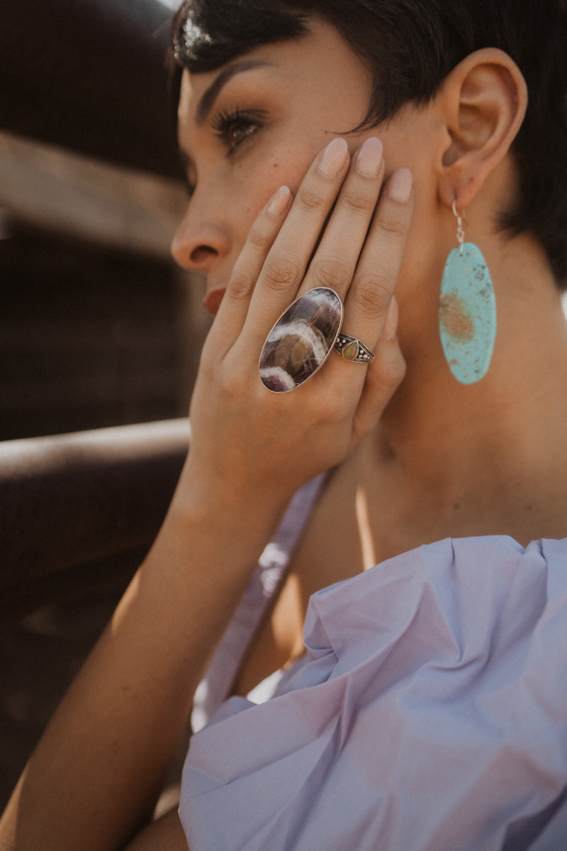 Tarah Ring | Chevron Amethyst