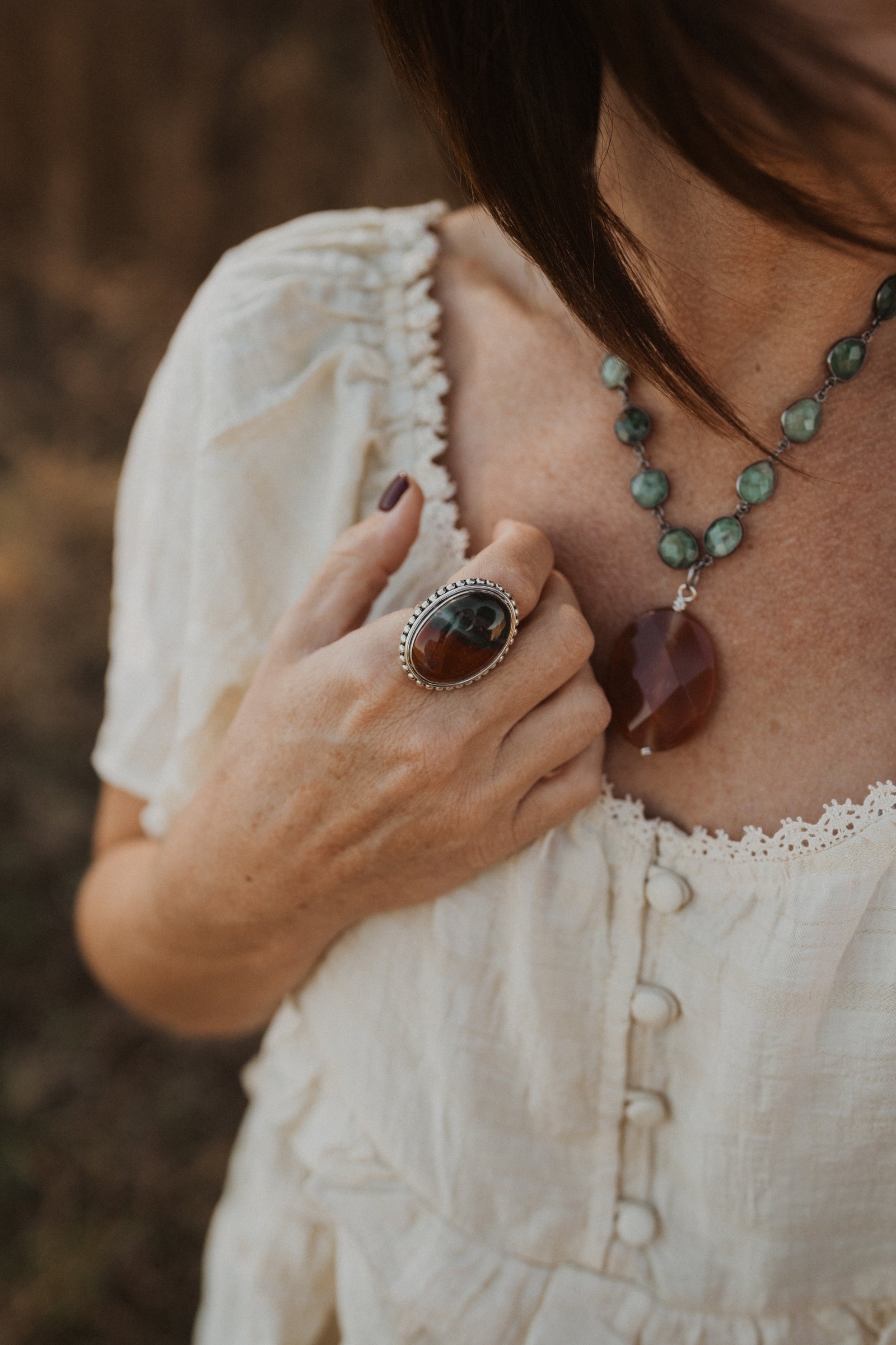 Betsy Ring | Dragon Blood Jasper