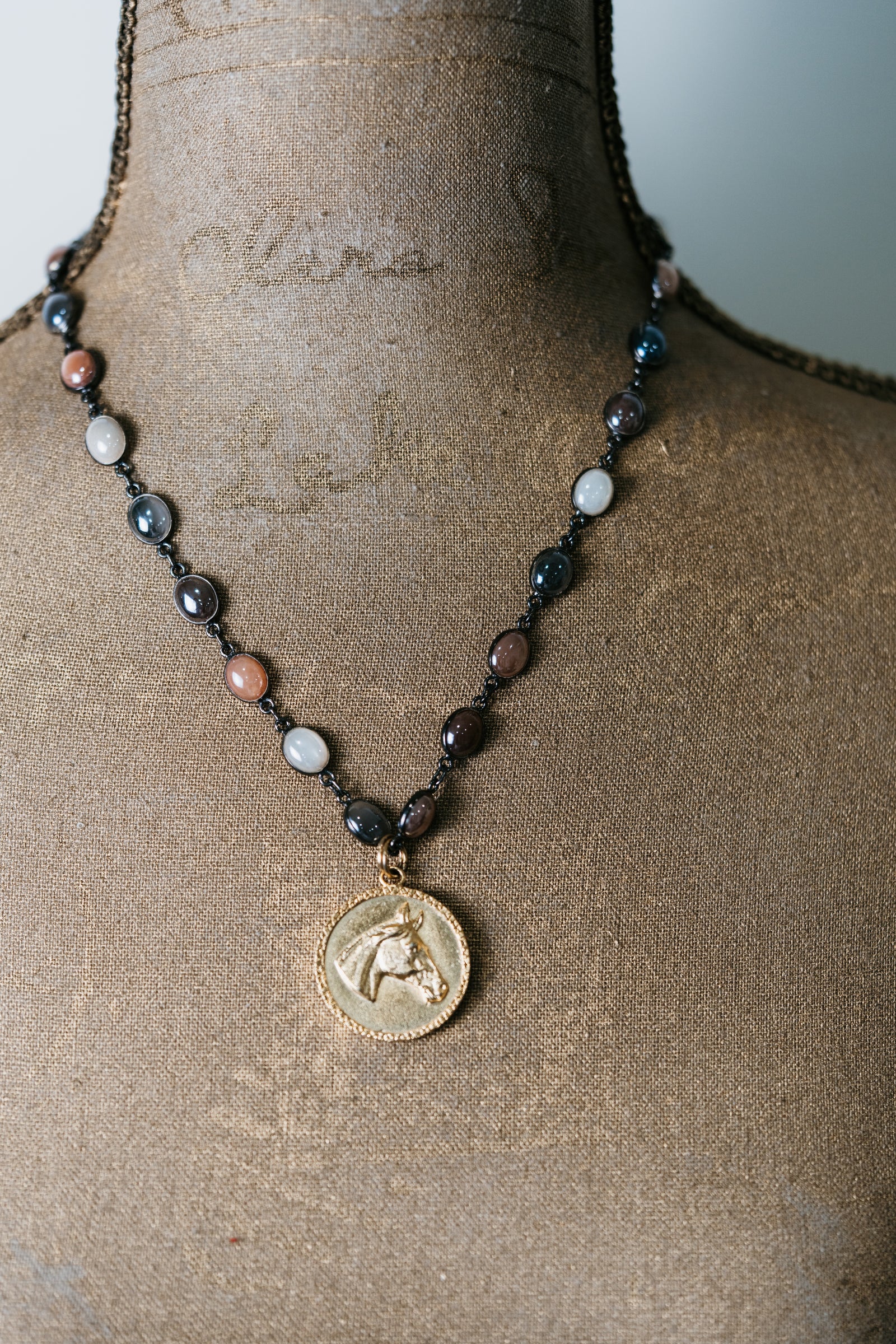 El Caballo Necklace | Multi Moonstone