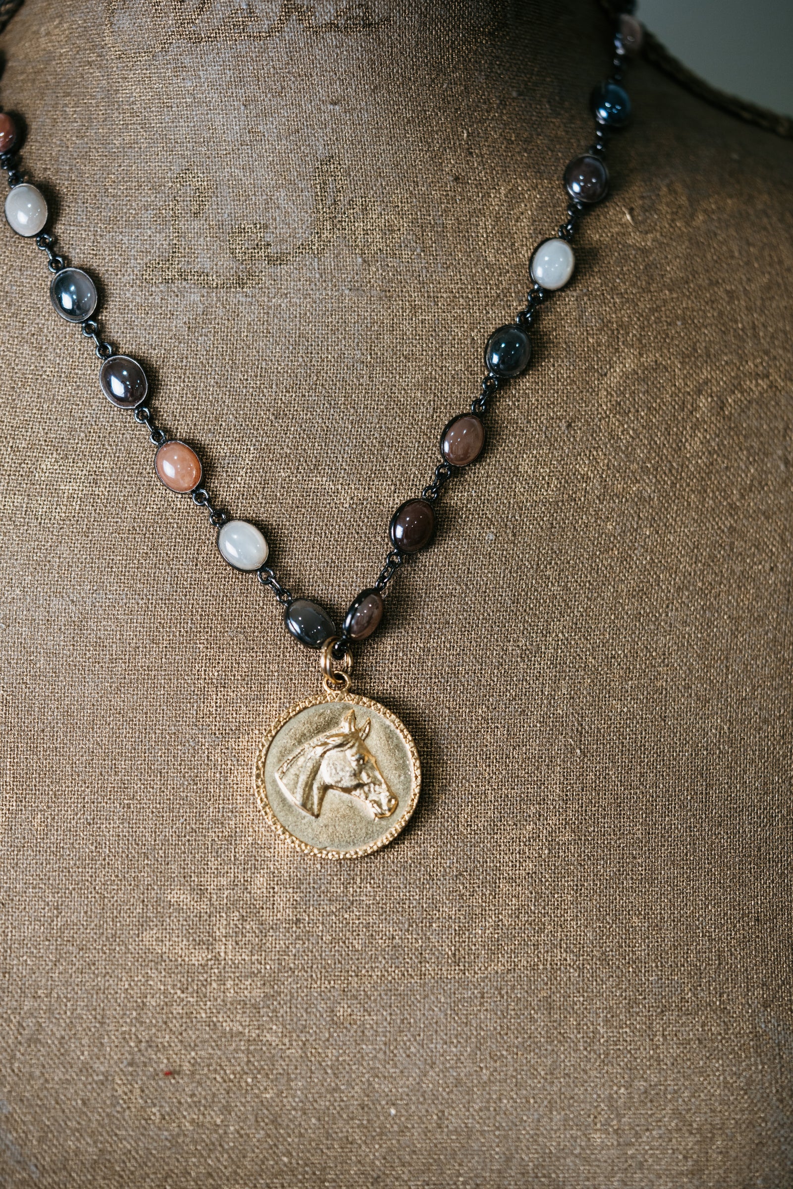 El Caballo Necklace | Multi Moonstone
