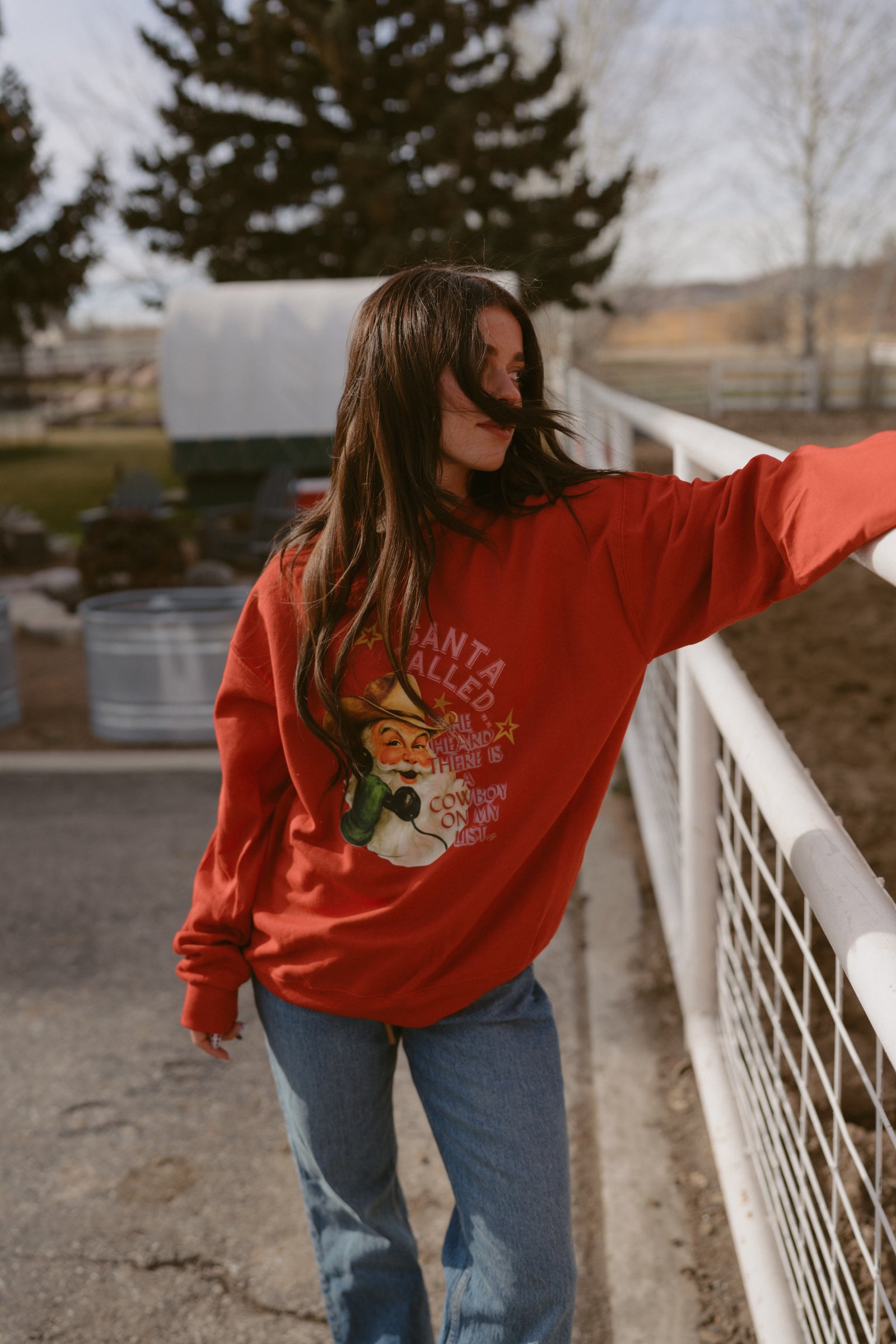 Cowboy For Xmas Crewneck