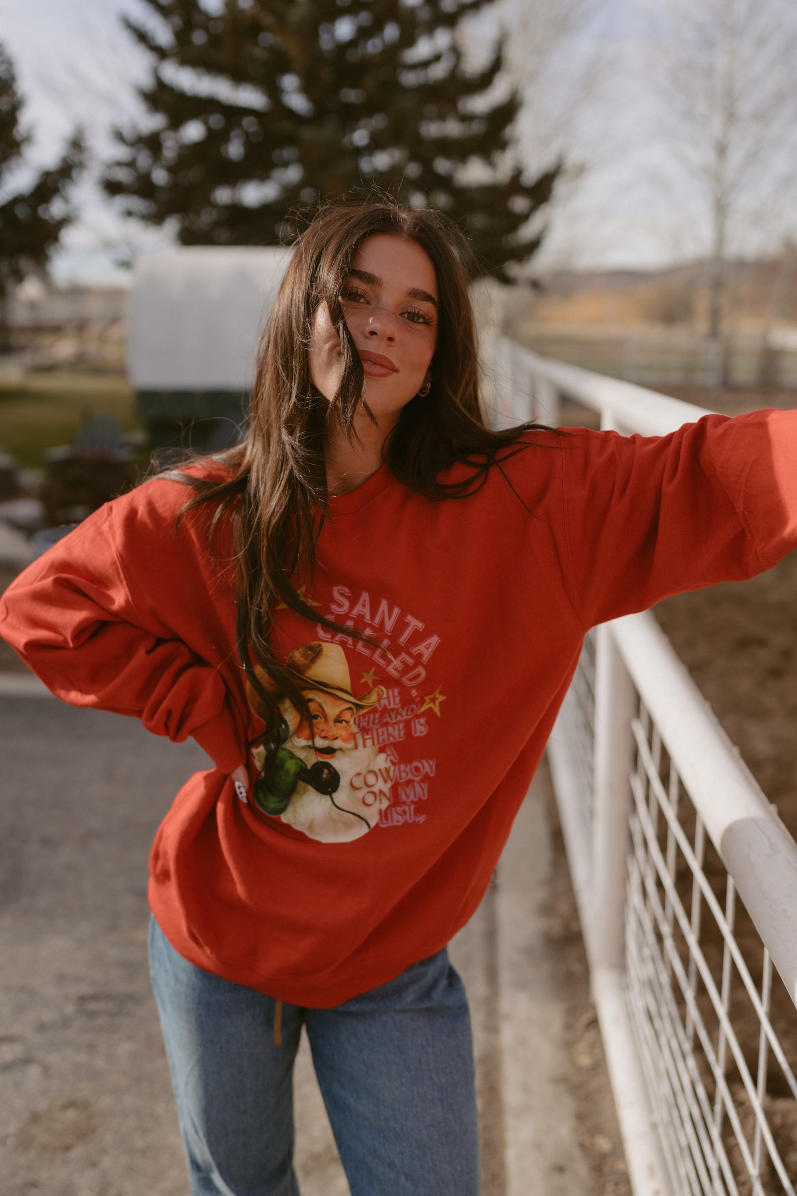 Cowboy For Xmas Crewneck