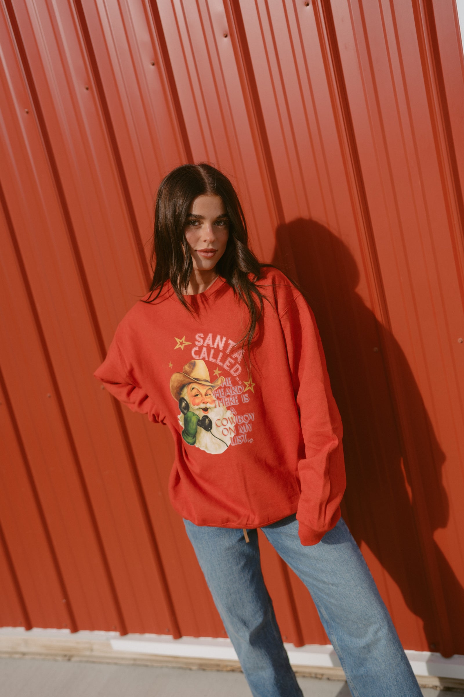 Cowboy For Xmas Crewneck