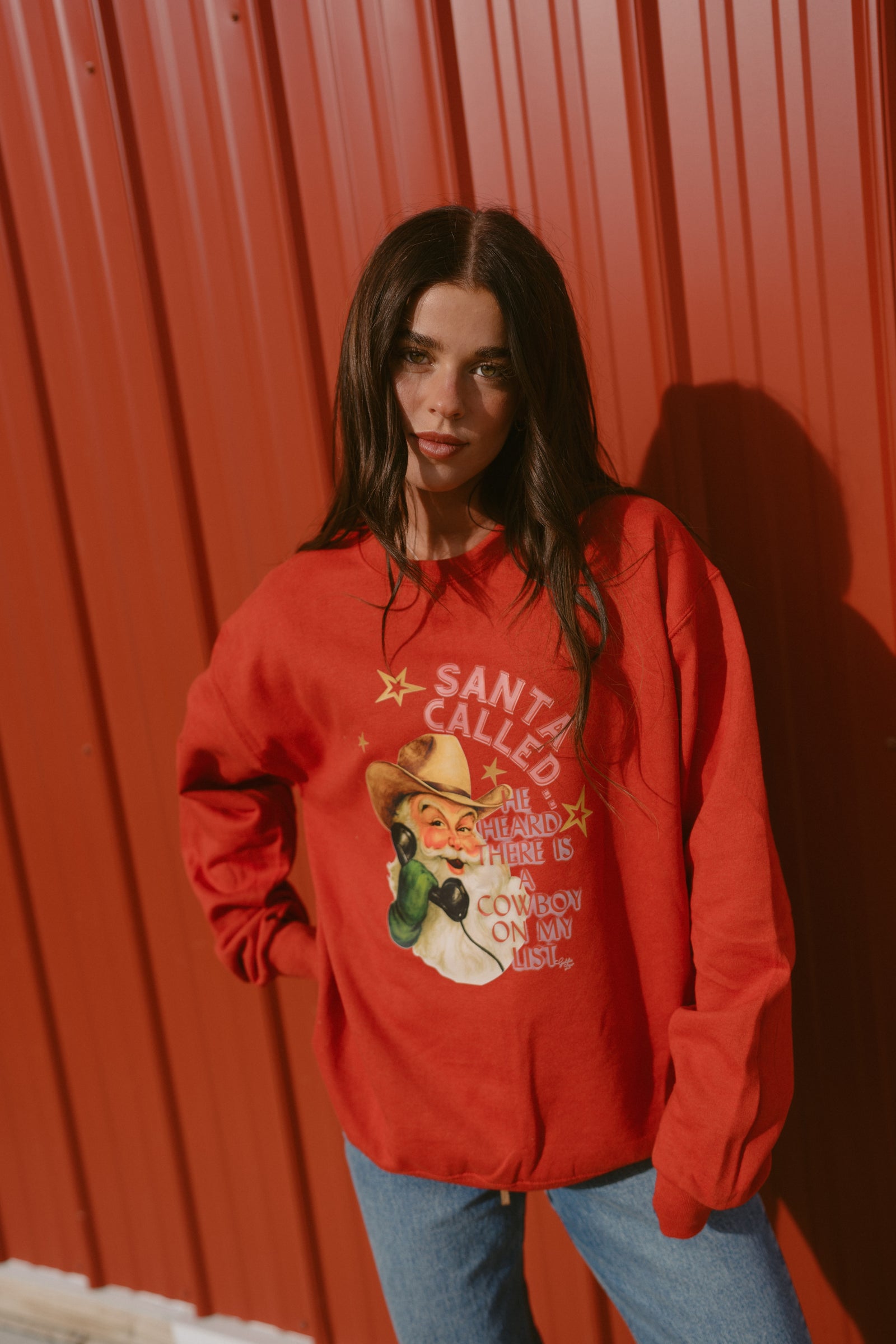 Cowboy For Xmas Crewneck