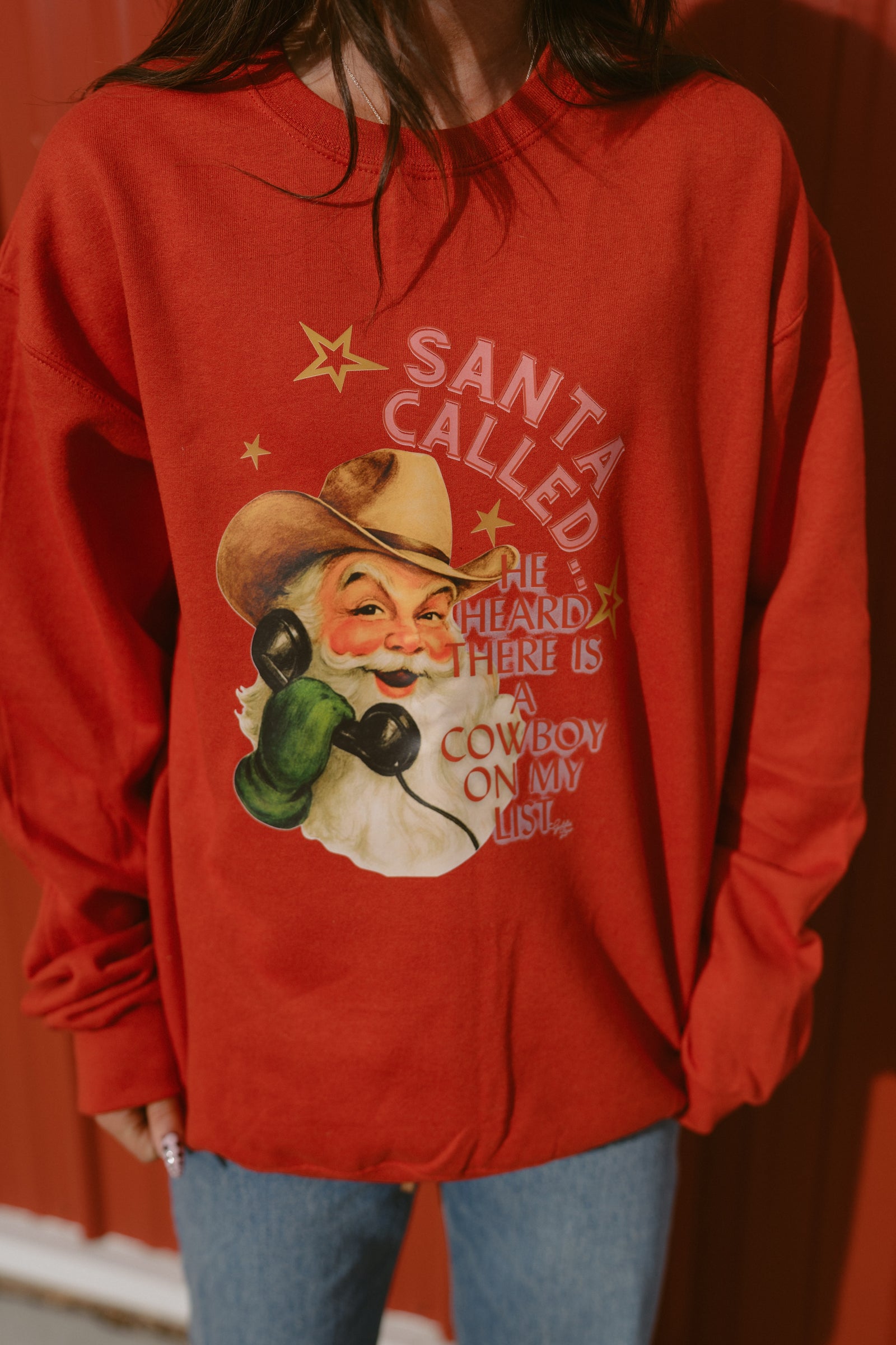 Cowboy For Xmas Crewneck