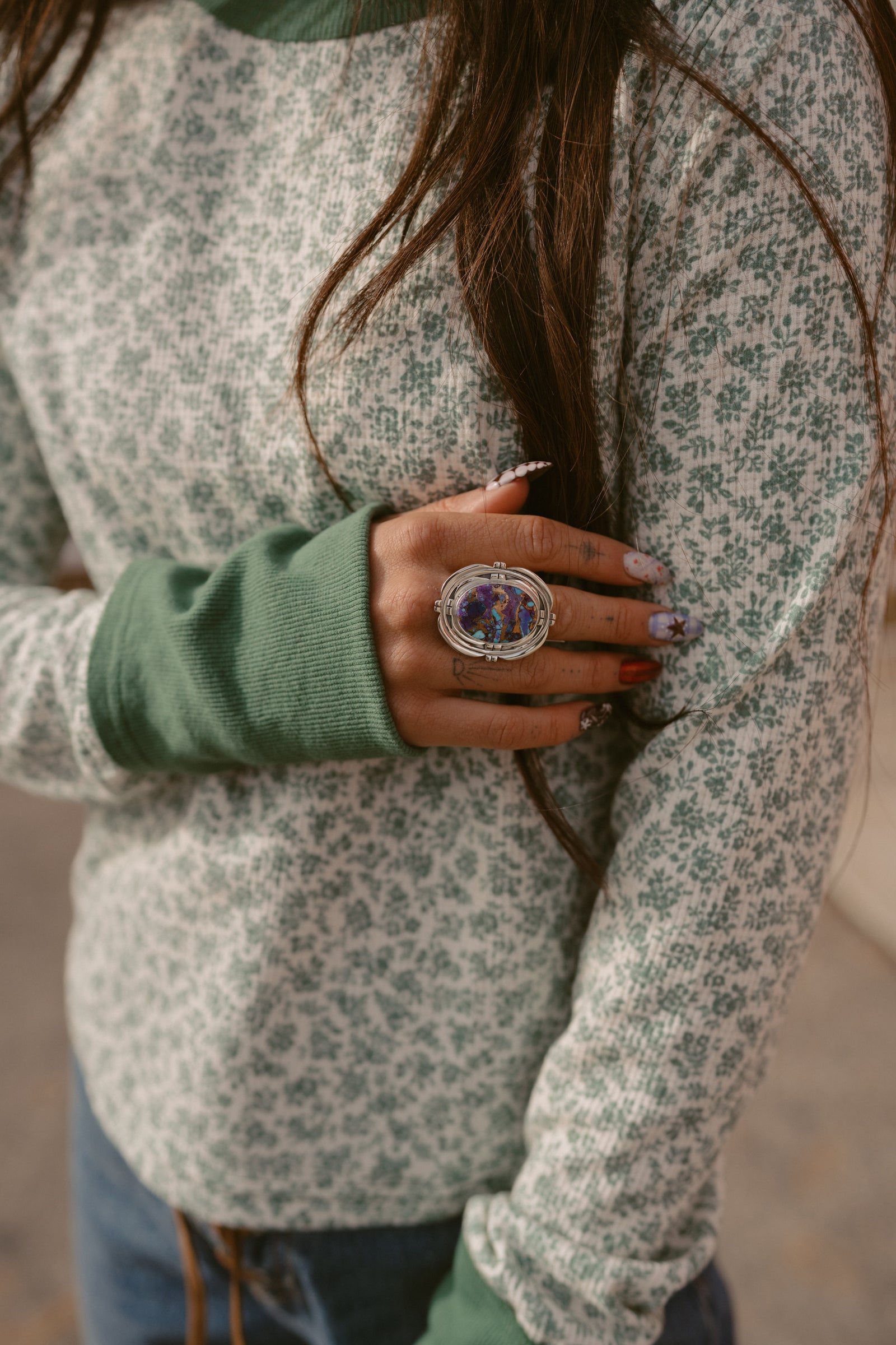 Knoxville Ring | Purple Spiny Turquoise