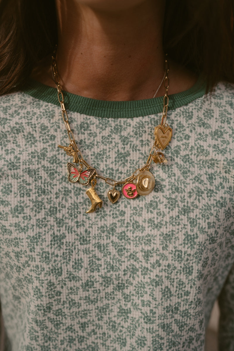 Sweetest Cowgirl Charm Necklace
