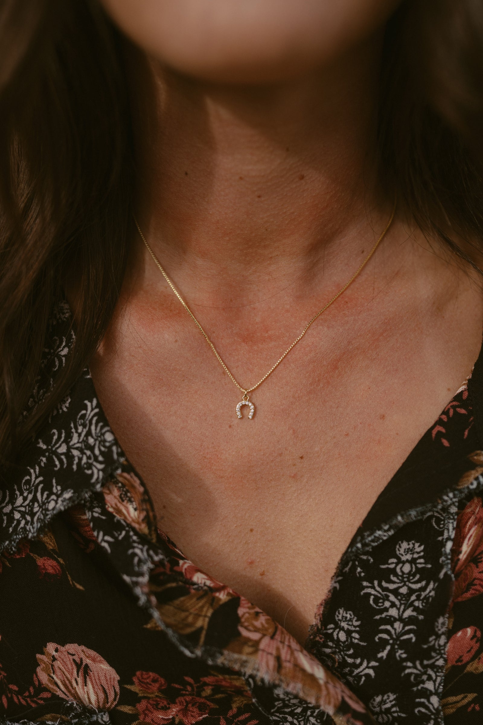 Sparkly Horseshoe Necklace